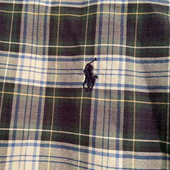 POLO Ralph Lauren Men's Gordon Tartan Oxford Cloth Button Down Shirt - Sz L - Picture 3 of 5
